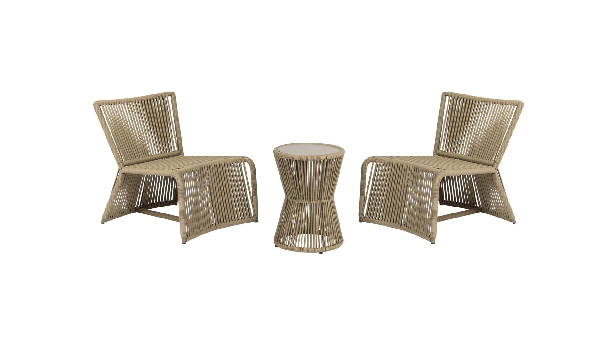 Gartenessgruppe CASPER SOFA 1+1 cappuccino