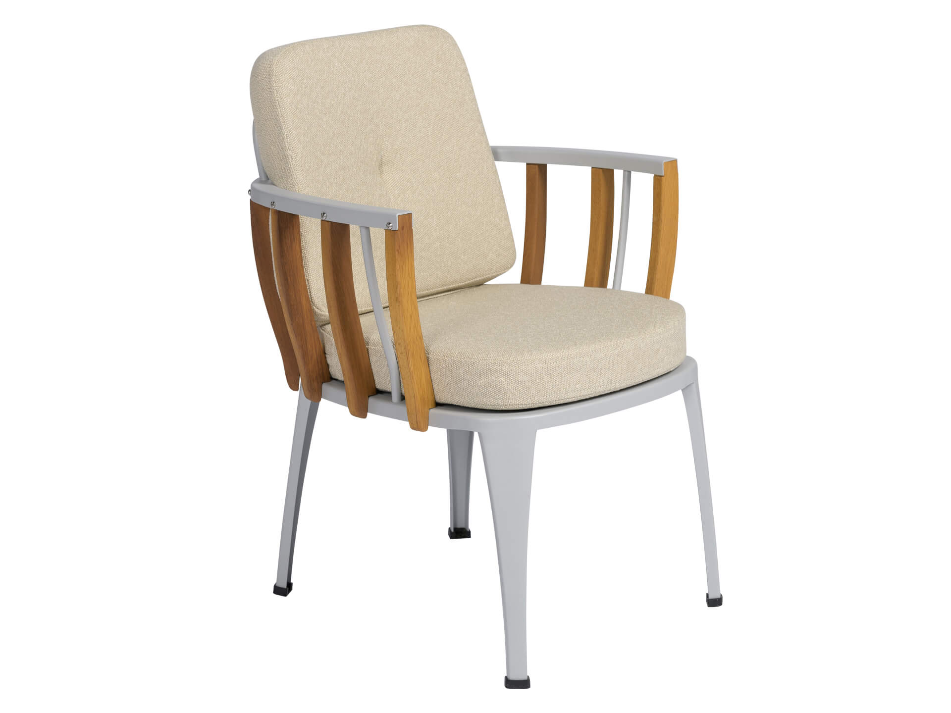 Stuhl STORM DINNING 100/270 Set 8 weiß/grau/holzartig