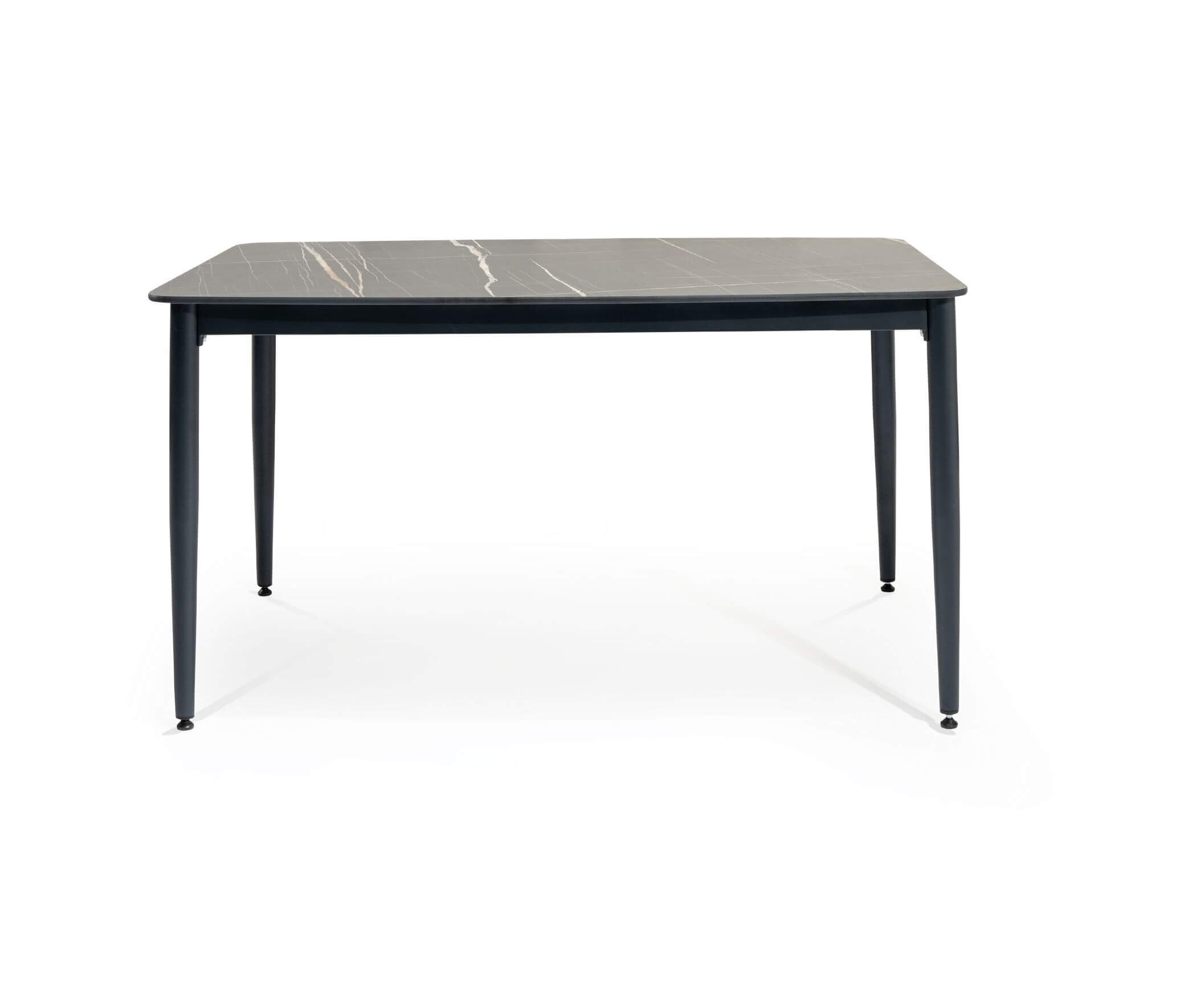 Gartenessgruppe EFE DINNING 90/160 Set 6 anthrazit/schwarz