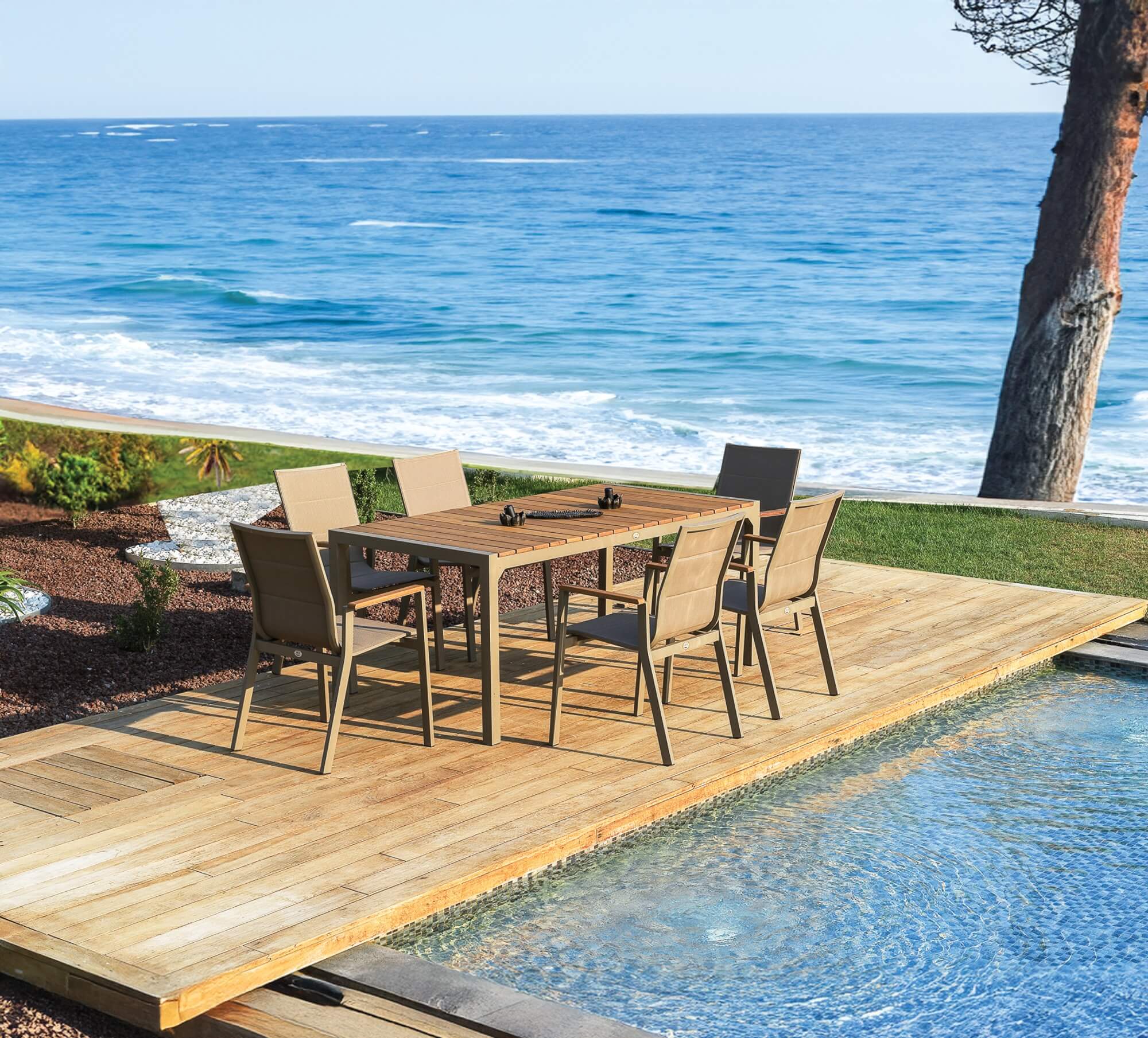 Gartenstuhl ARIZONA CHAIR cappuccino