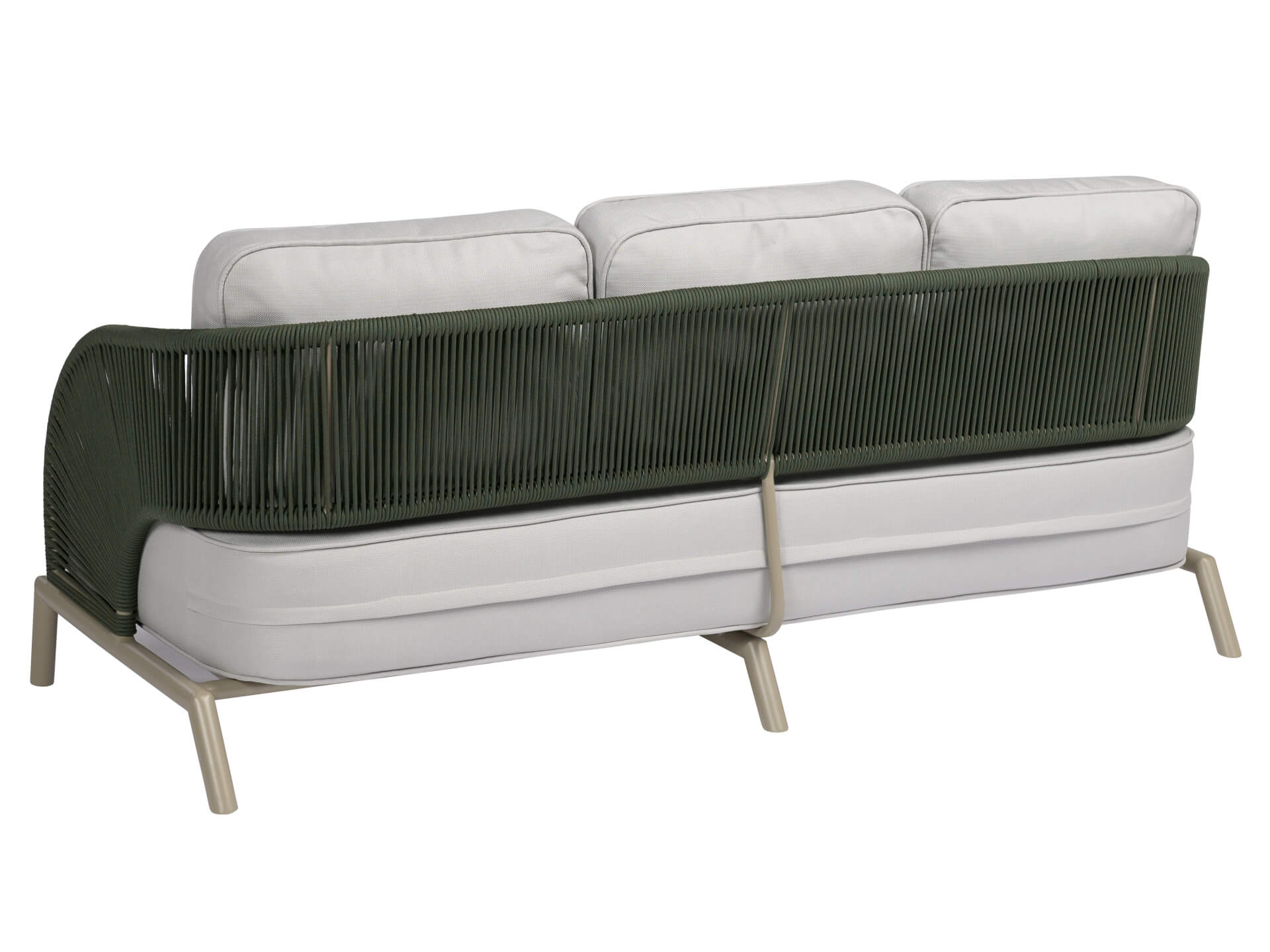 Gartensofa OCEAN grau/cappuccino/grün